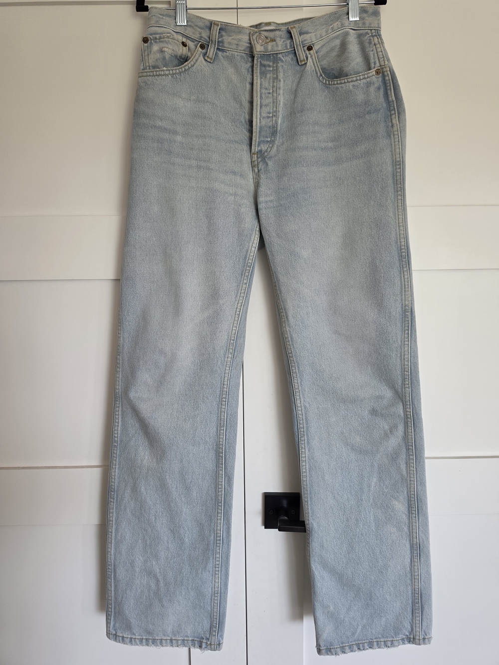 Re/Done 90s High Rise Loose Light Blue Jeans